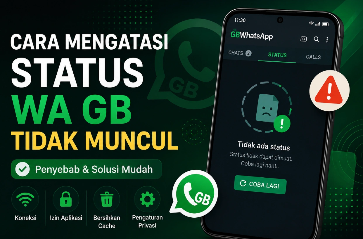 Cara Mengatasi Status WA GB Tidak Muncul